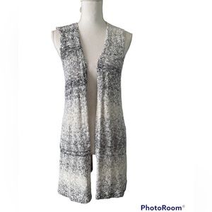 Chico’s Women's Knit  Vest dye/ombre Gray Size 1